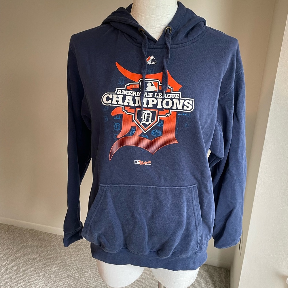 Detroit Tigers  Navy Blue Hoodie
